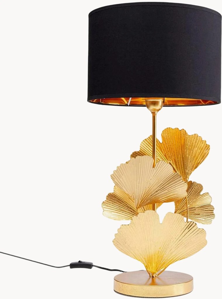 Veľká stolová lampa Flores Gold