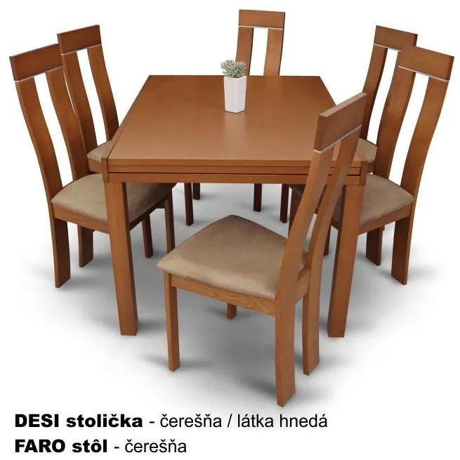 Tempo Kondela Jedálenský stôl, rozkladací, čerešňa, FARO
