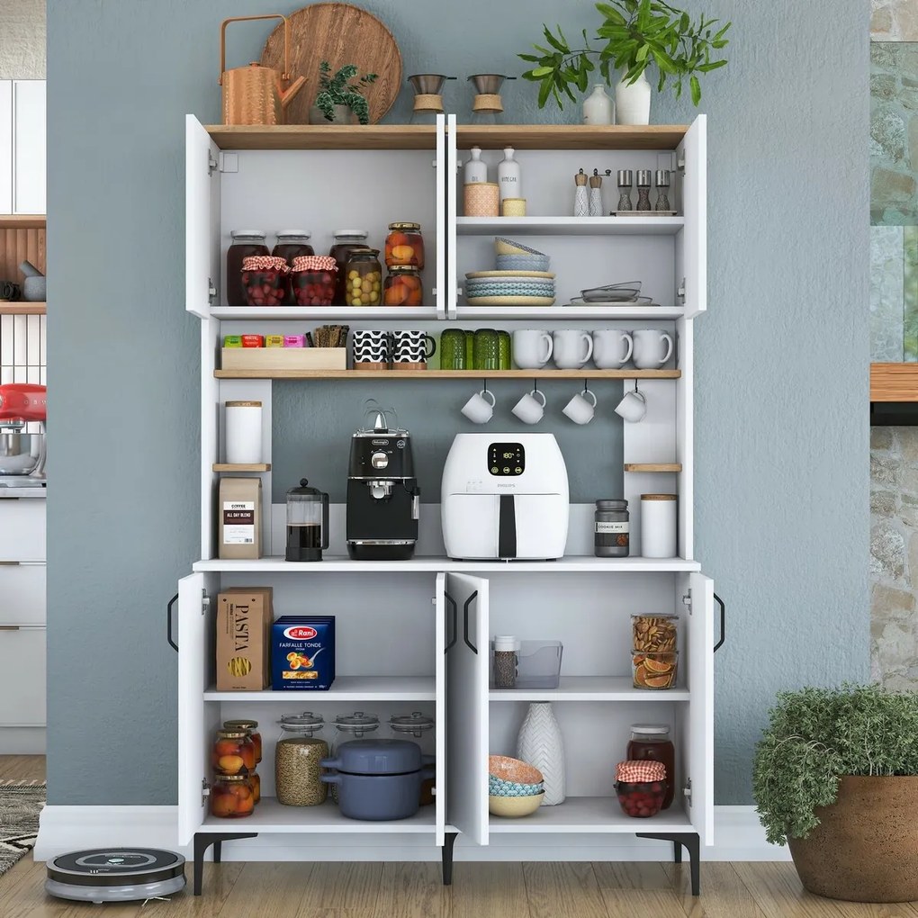 Skriňa Javy Walnut and White