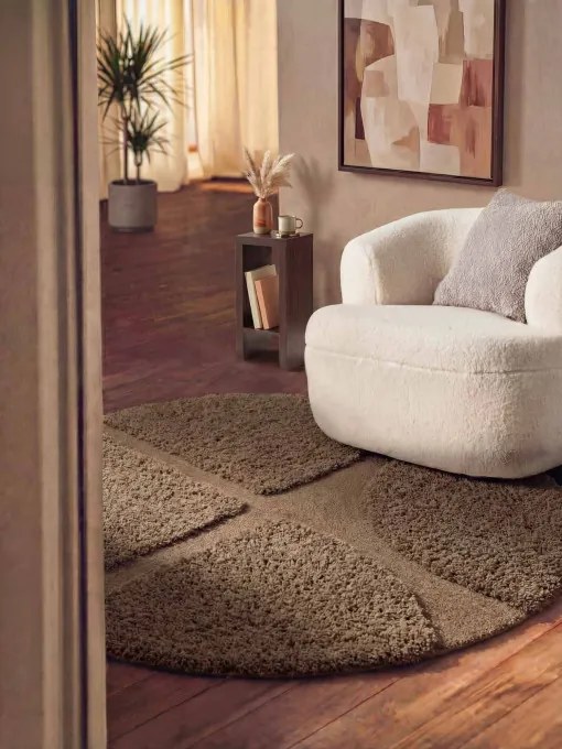 Koberec Ted Baker Lambeth hnedý kruh