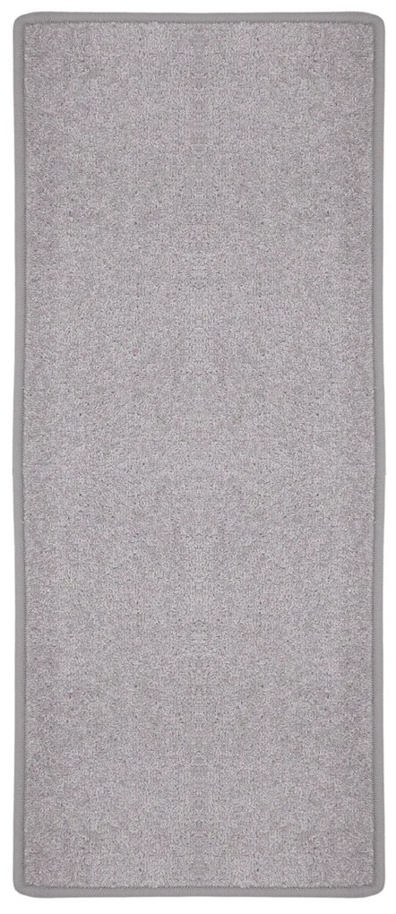 Betap koberce AKCIA: 123x50 cm s obšitím Behúň na mieru Eton sivý 73 - šíre 50 cm s obšitím