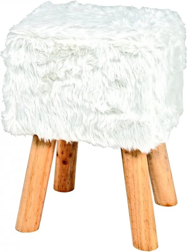 Stolička Nova II., 45 cm, masív/biela