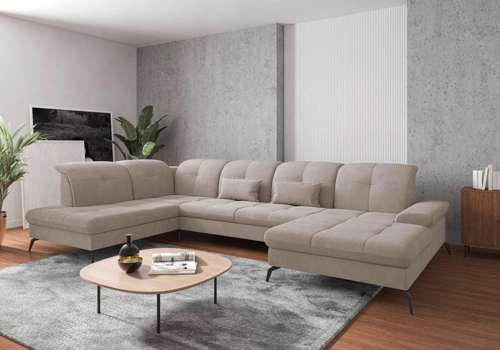XXXLutz SEDACIA SÚPRAVA, textil, sivobéžová Sit & More - Sedačky - 000144009050