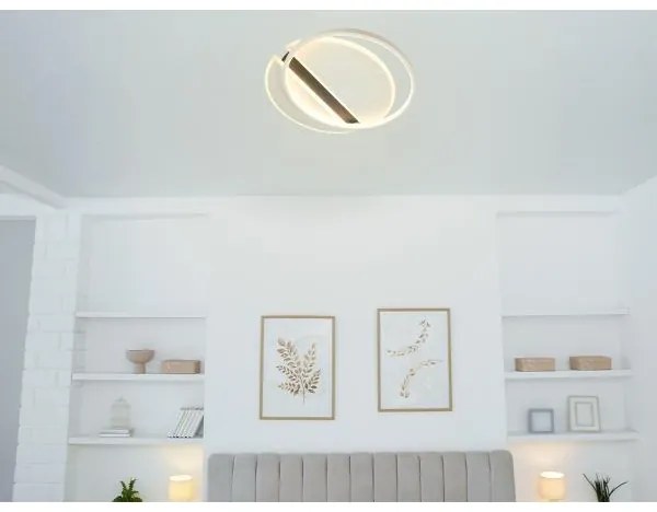 LED Stmievateľné stropné svietidlo LED/80W/230V 3000-6500K biela + diaľkové ovládanie