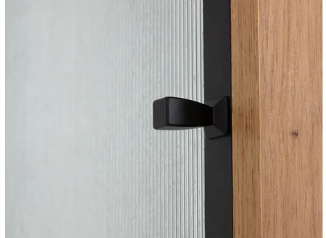 Zostava nábytku do obývacej izby Brulpin II, Osvetlenie: osvetlenie LED biele, Farby: dub artisan / čierny