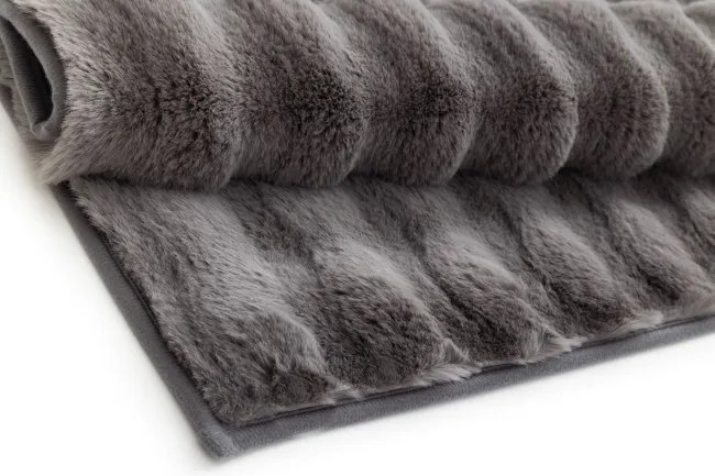 Kúpeľňový koberček Bubbles sivý