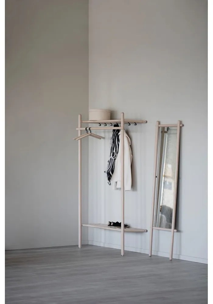 Predsieňová zostava z dubového dreva v prírodnej farbe Milford - Rowico