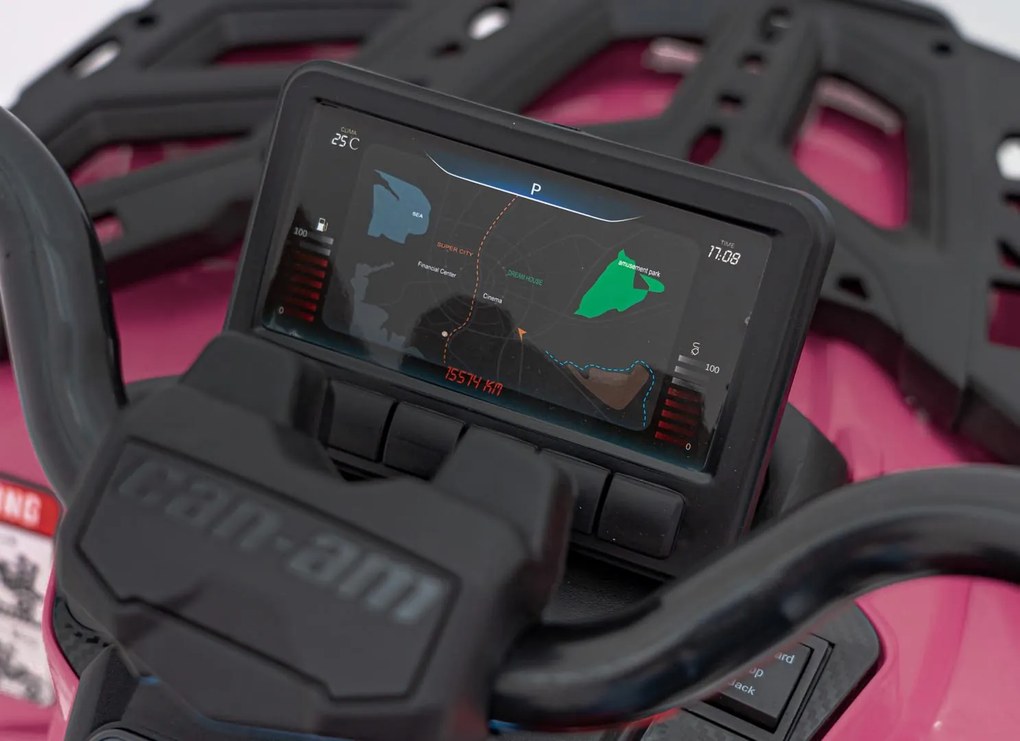 Ramiz Štvorkolka Can Am Outlander ATV s diaľkovým ovládaním ružová