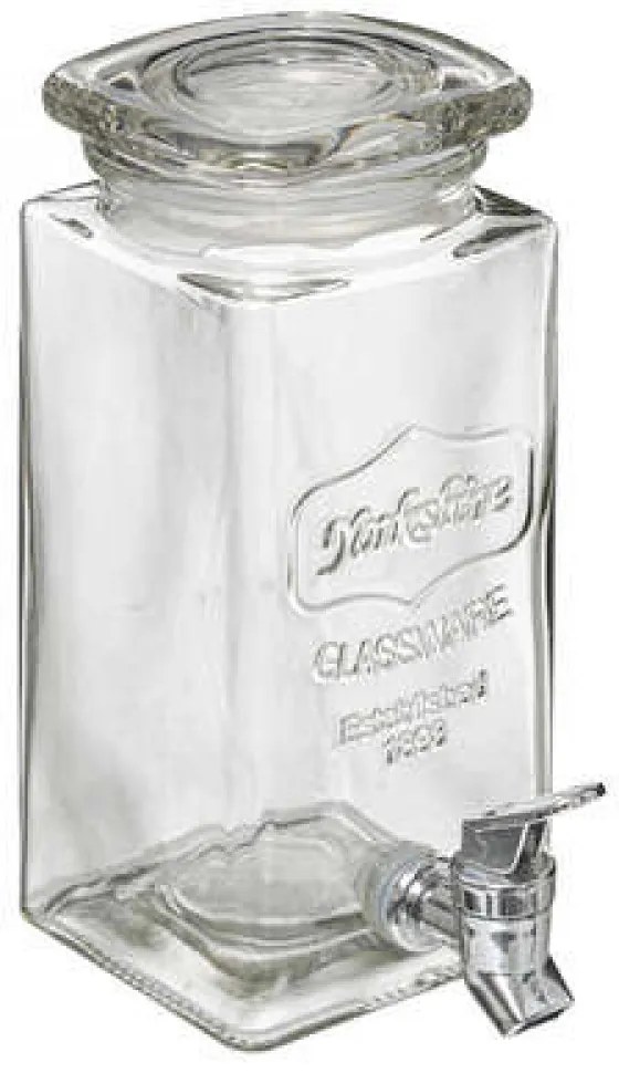 JJA Sada 3 sklenených fliaš, trojitý zásobník na nápoje / pracie gély a aviváž, 3x1,5l