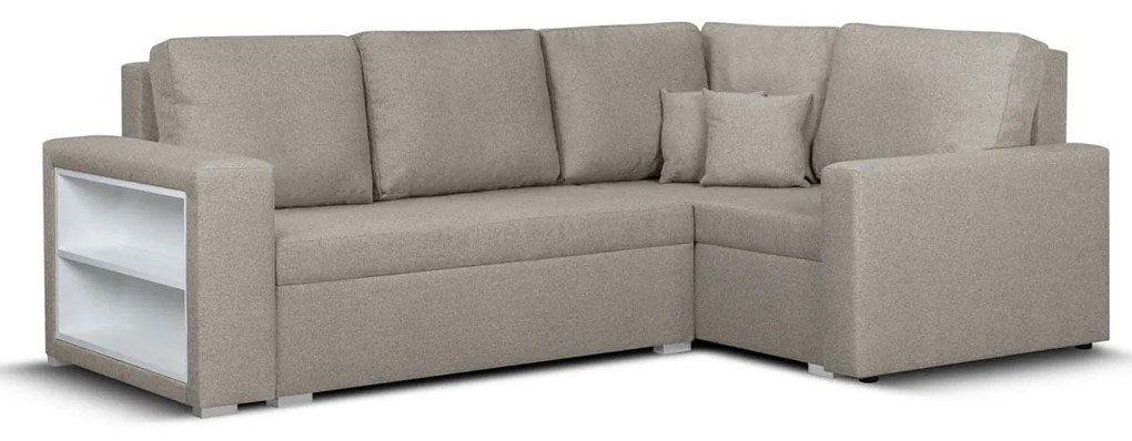 Rohová sedacia súprava s funkciou spania MODO4 Béžová