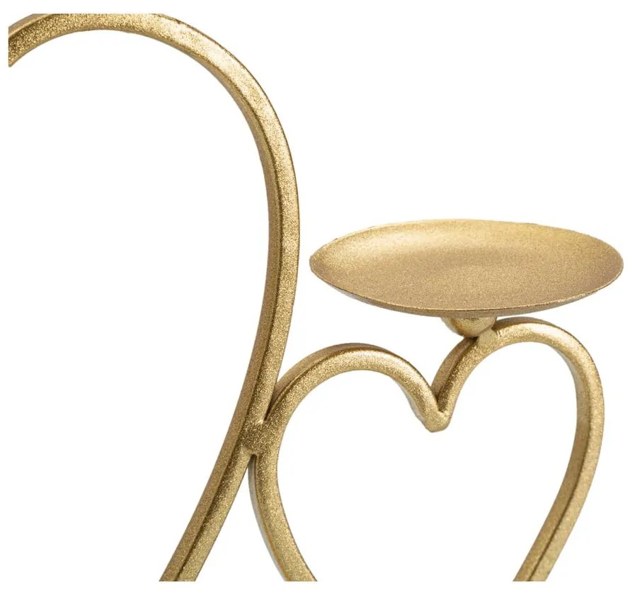 Svietnik v zlatej a bielej farbe Mauro Ferretti