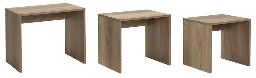 Set 3ks. konferenčných stolíkov Losuku 2 (orech svetlý). Akcia -13%. Vlastná spoľahlivá doprava až k Vám domov. 1094309