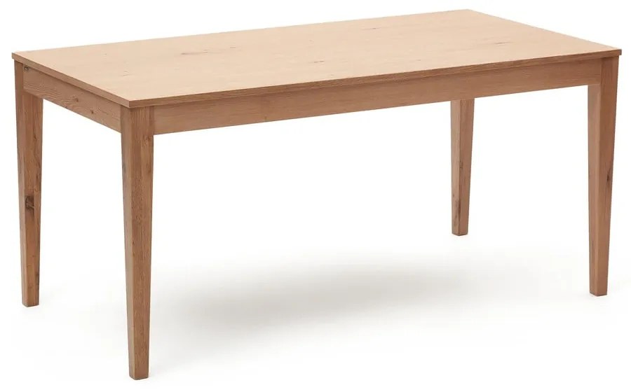 Rozkladací jedálenský stôl s doskou v dubovom dekore v prírodnej farbe 80x160 cm Yain – Kave Home