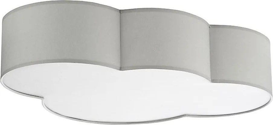 Stropné detské svietidlo CLOUD 4xE27/15W/230V šedá