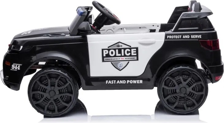 LEAN CARS Elektrické policajné autíčko BBH-021 čierne