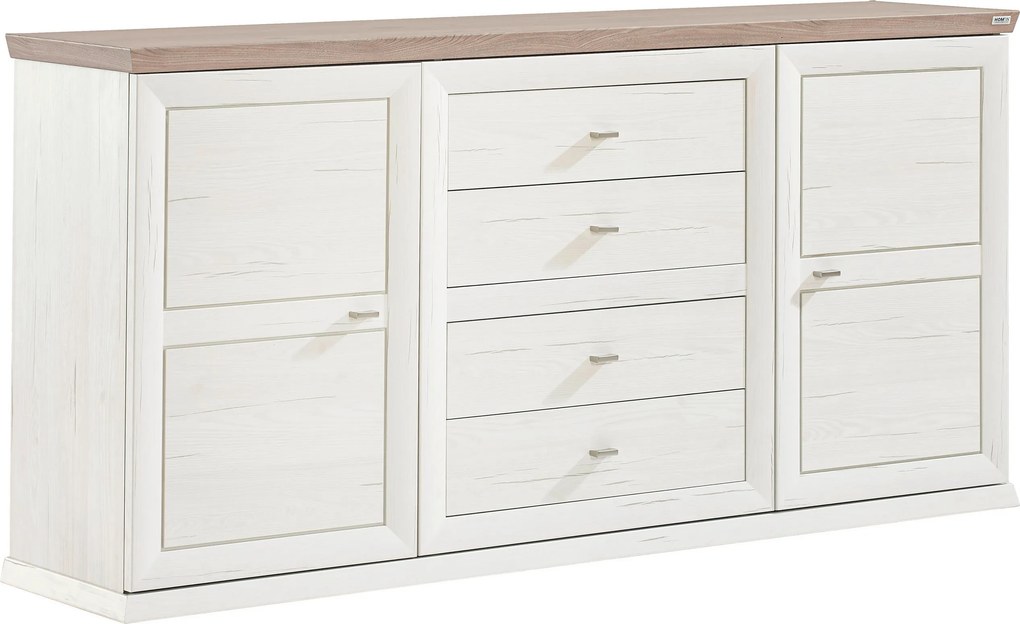 XXXLutz ŠIROKÁ KOMODA, sivá, biela, 180/89/43 cm Hom`in - Komody - 000003000110