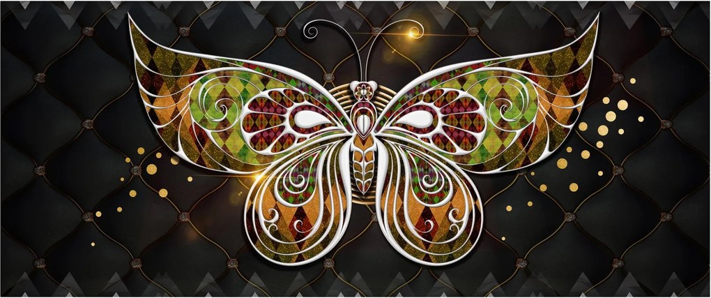 Obraz - Čarovný motýľ (120x50 cm)