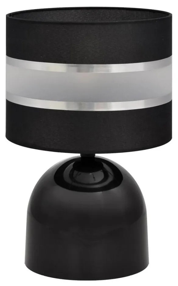 Stolná lampa HELEN 1xE27/15W/230V čierna/strieborná