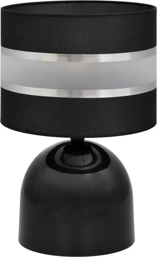 Stolná lampa HELEN 1xE27/15W/230V čierna/strieborná