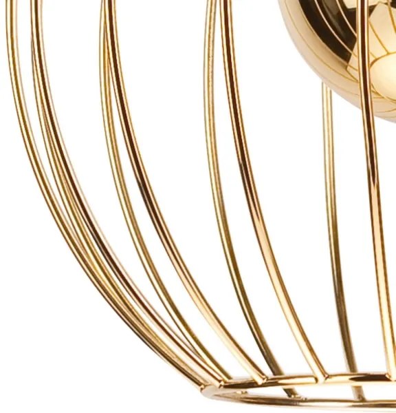 Luster na lanku ZOYA 1xE27/60W/230V zlatá