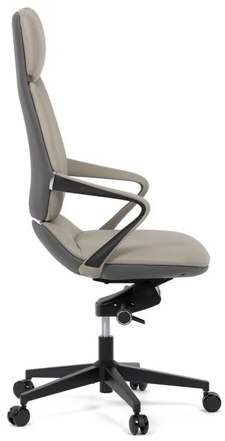 Autronic BONTEC Kancelárske kreslo, synchrónny mechanizmus, šedá ekokoža, KA-T8426 GREY Farba: Šedá