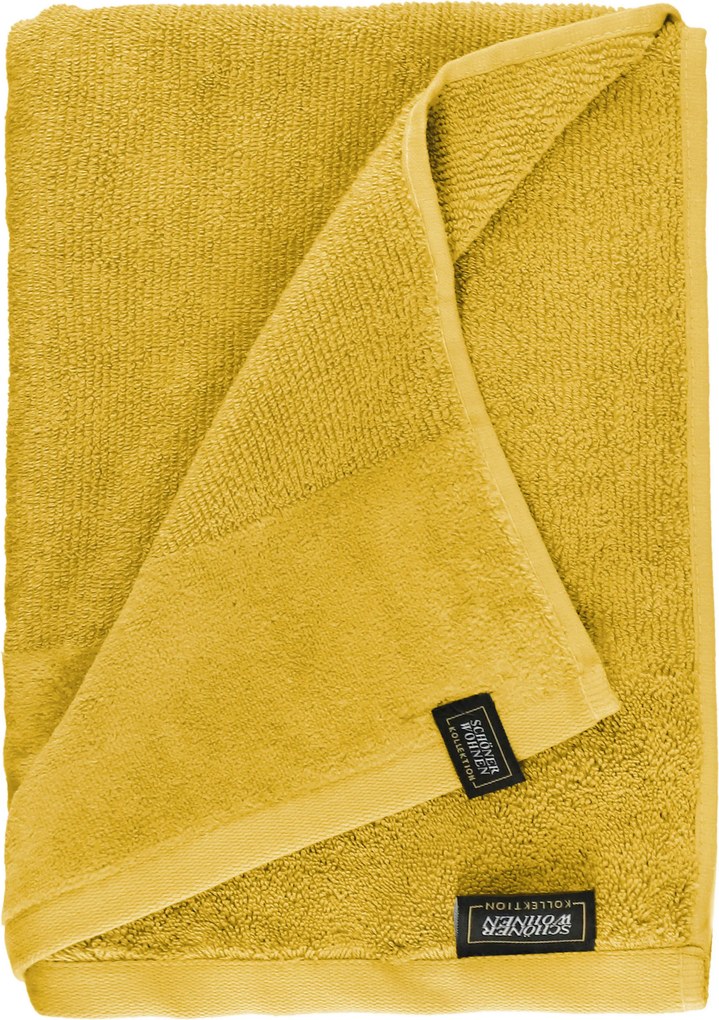XXXLutz SAUNOVÁ OSUŠKA, 80/180 cm, žltá Schöner Wohnen - Kúpeľňový textil - 003021037304