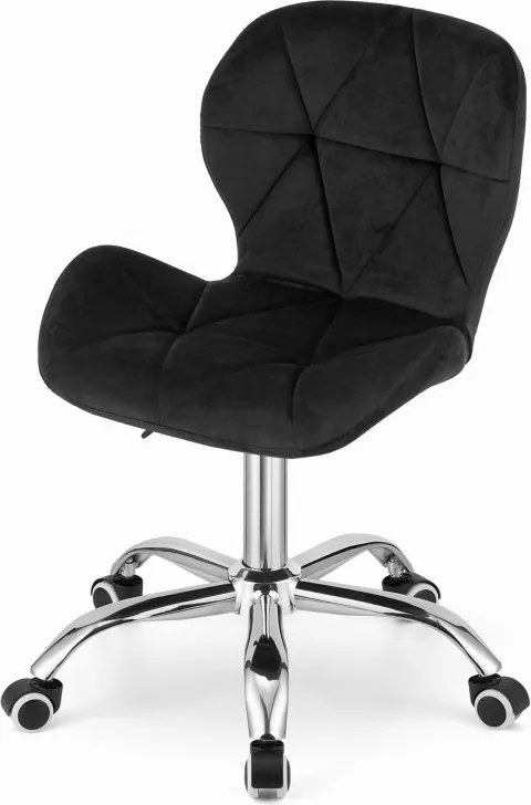 Set do pracovne ZARIMO stôl 80x40 cm dub sonoma + kreslo AVOLA VELVET čierne