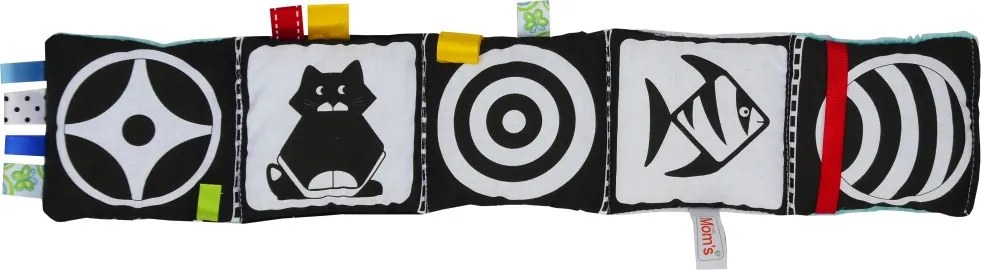 Mom’s Care – textilná knižka – kontrastné farby