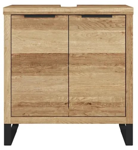 furniture-nabytek.cz - Masívna skrinka pod umývadlo Sydney z divokého duba, olejovaná, hnedá – 56×25×60 cm