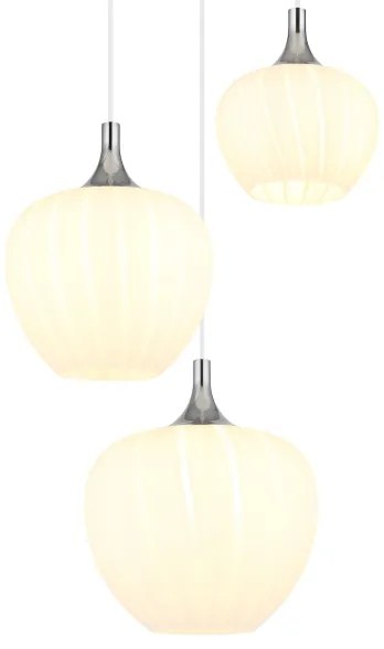 Globo 15548-3HW - Luster na lanku MAXY 3xE27/40W/230V biela