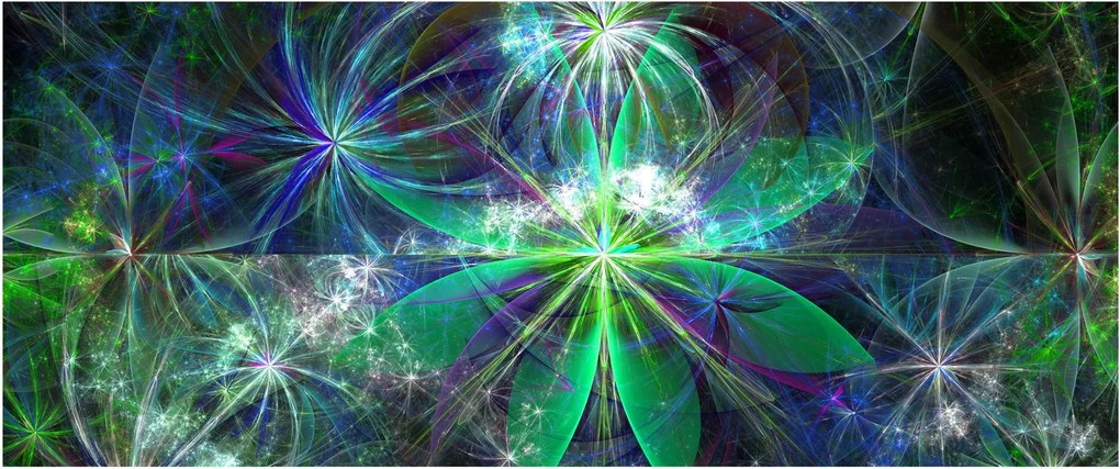 Obraz - Abstraktné geometrické tvary (120x50 cm)