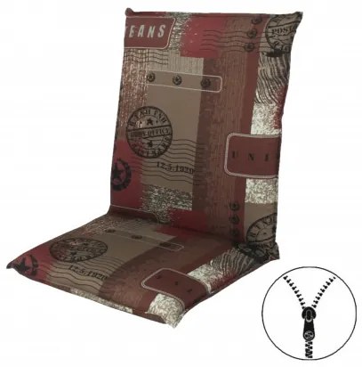 Doppler LIVING 2930 nízky - set 4 ks - podušky na stoličku a kreslo so zipsom