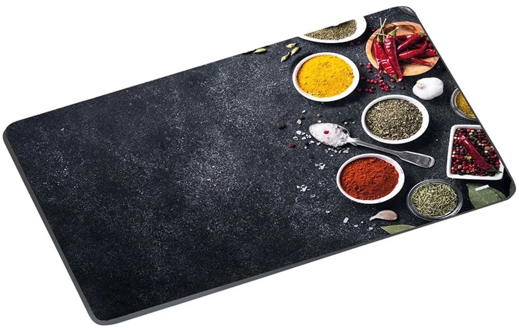 Sklenená krájacia doska KORENIE 38x28,5 cm čierna