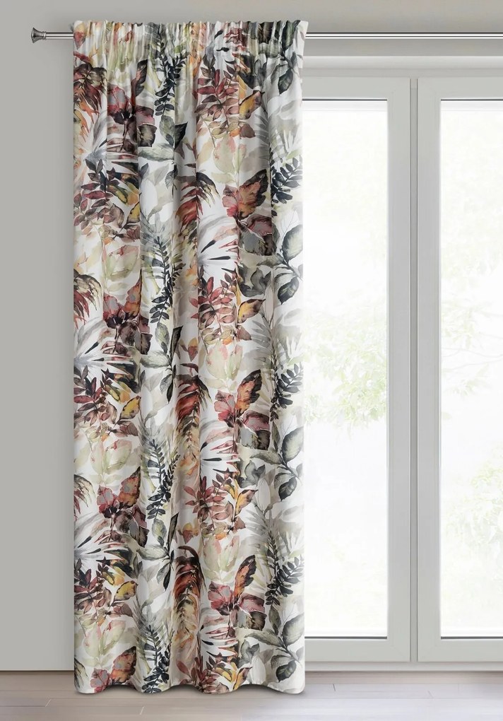 ZÁVES NA PÁSKE ADELINE 140X270 CM LISTY