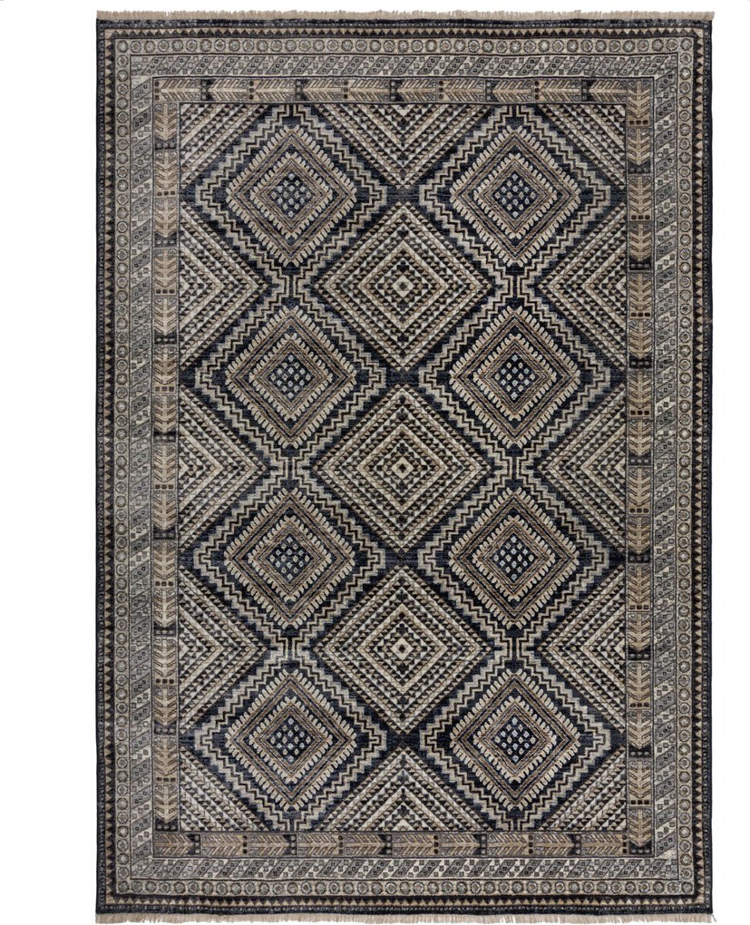 Flair Rugs, Kusový koberec Cooper Babylon Traditional Blue, 80x150, modrá, obývacia izba