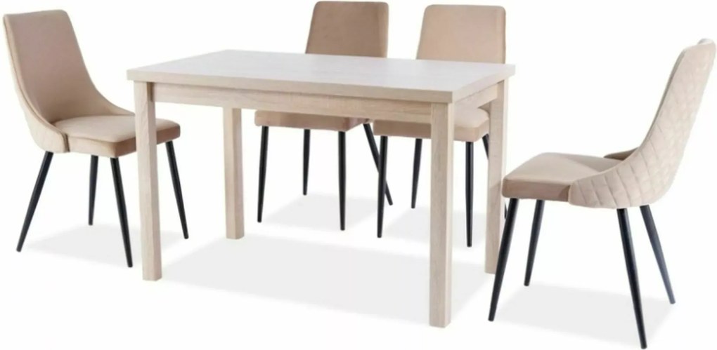 SI Piano B Sametová stolička béžová