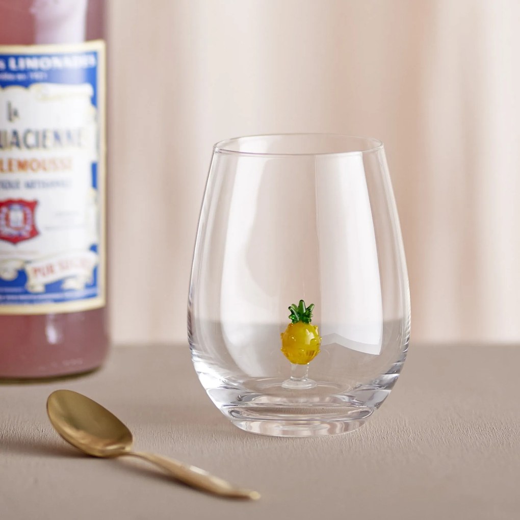 Bloomingville Pohár na vodu Misa Pineapple 560 ml