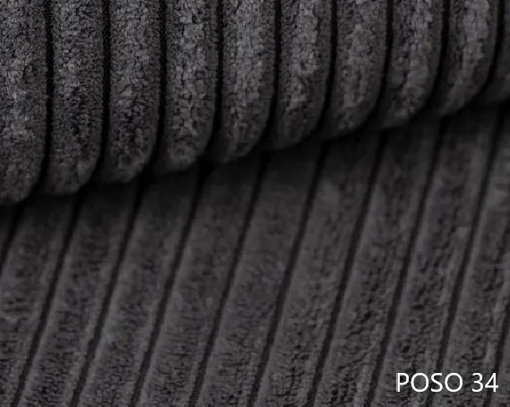 Rohová sedačka Baria (P) (sivočierna). Akcia -20%. Vlastná spoľahlivá doprava až k Vám domov. 1133096