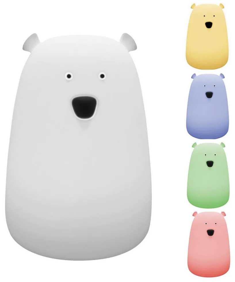 Rabalux 5409 - LED RGB Detská lampička BALOO LED/0,4W medveď