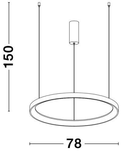 LED luster Pertino 78 3000K biele