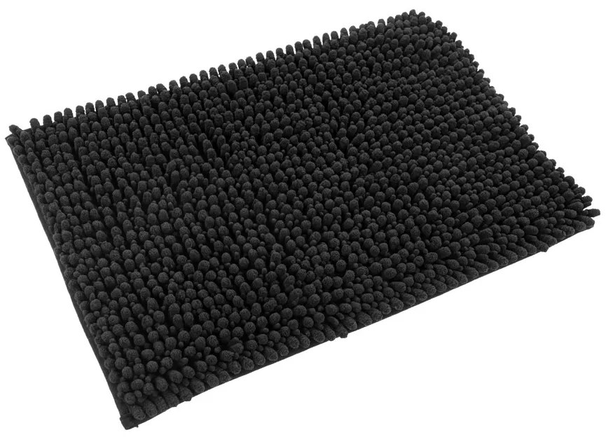 Lalee Kúpeľňová predložka Fluffy Mats Black Rozmer koberca: 40 x 60 cm