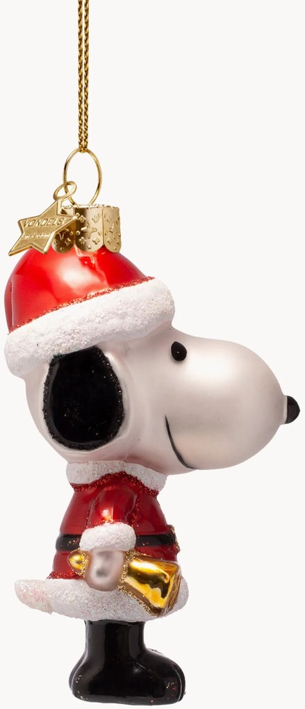 Ručne fúkaná vianočná ozdoba Snoopy Peanuts