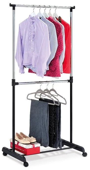 Autronic BONTEC Stojan na šaty, plast, čierna, ABD-1213 BK Farba: Biela