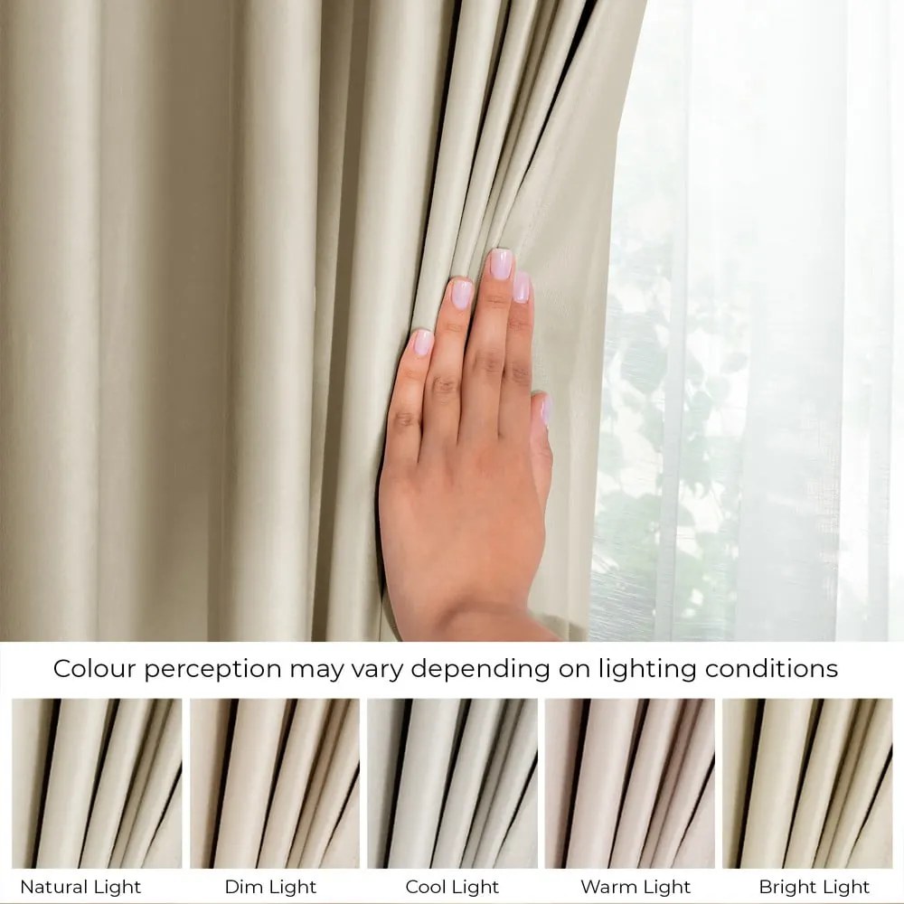 Hnedý/béžový zamatový dimout záves 140x245 cm Pleat – Restilo