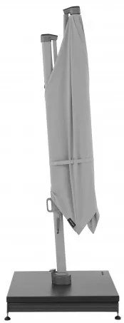 Knirps KNIRPS 320 x 320 cm - luxusný výkyvný záhradný slnečník s bočnou tyčou : Farba slnečníka - Světle šedá