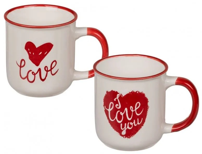 101960 DR Retro porcelánový hrnček Love 180 ml