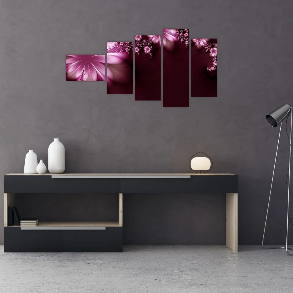 Abstraktné kvety - obraz