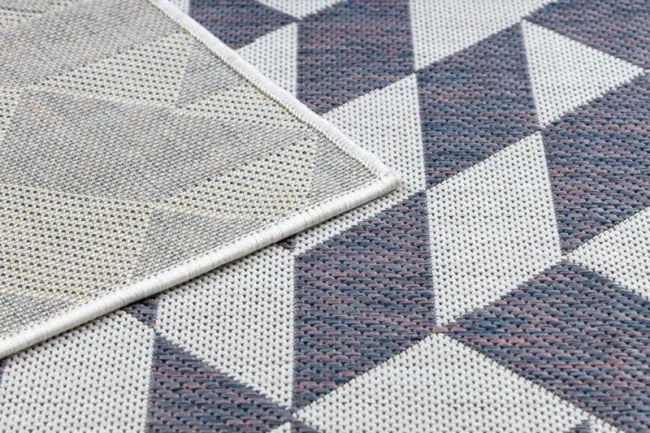 Koberec SIZAL SION geometric 22373 ecru/nebeský/rúž