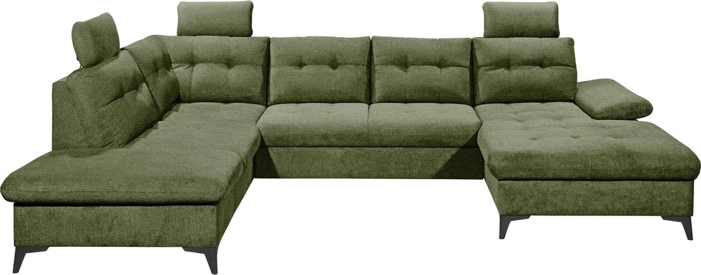 XXXLutz SEDACIA SÚPRAVA, textil, olivovozelená MID.YOU - Sedačky - 002220053713