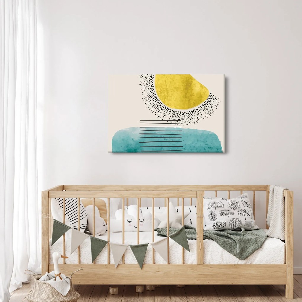 Obraz - Abstraktná maľba pláže N⁰2 (90x60 cm)